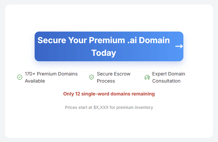 Explore Premium AI Domains CTA