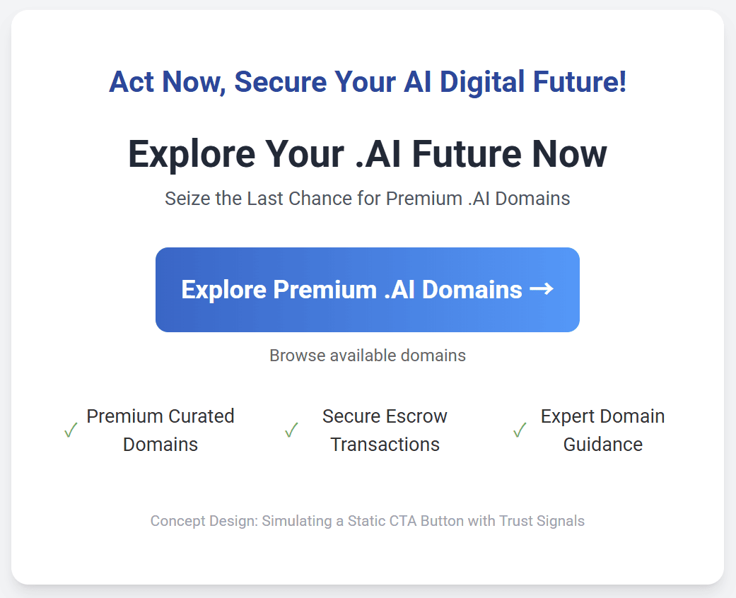CTA button for domain search